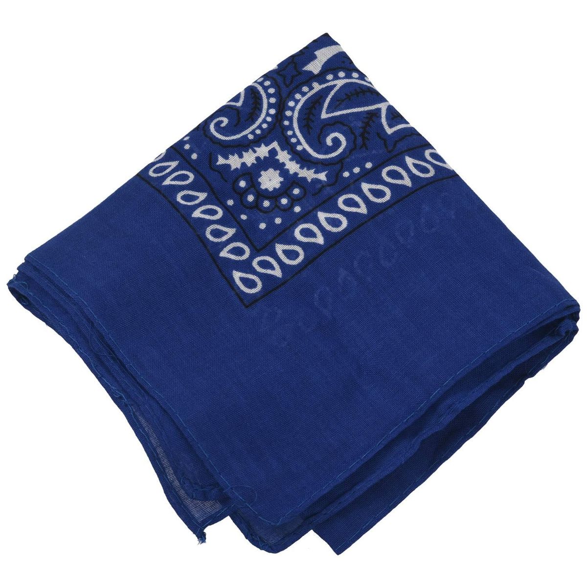 Royal blue Square Paisley Bandanas Double Sided Head Wrap
