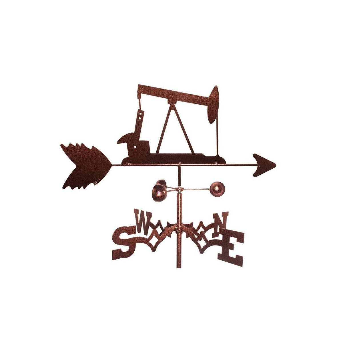 Oil Well Rig Weather Vane Stainless Steel Spray Paint
