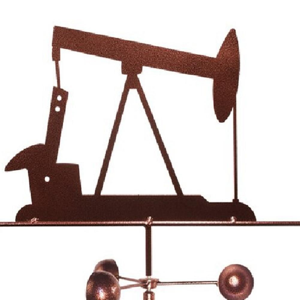 Oil Well Rig Weather Vane Stainless Steel Spray Paint