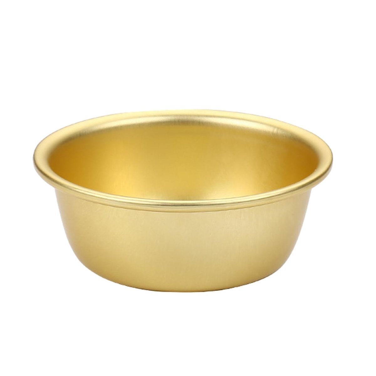 Metal Bowl with Smooth Corners Hollow Handle Rice Wine Bowl