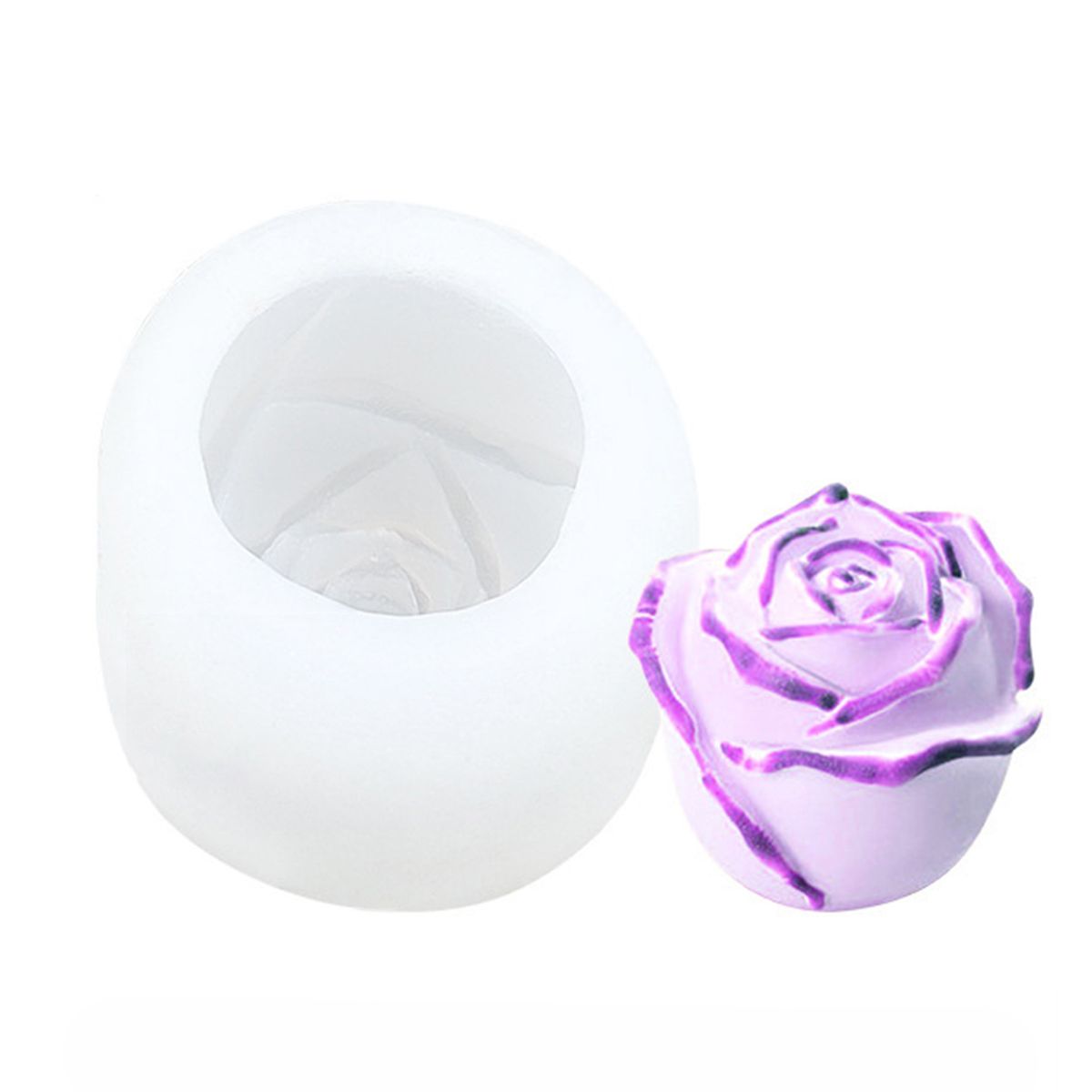 Rose Flower Silicone Mold Fondant Chocolate Cake Ice Cube