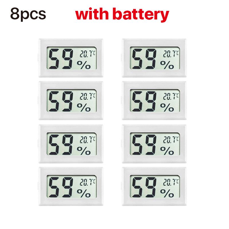 1/4/8/16/24pcs Mini LCD Digital Thermometer Hygrometer