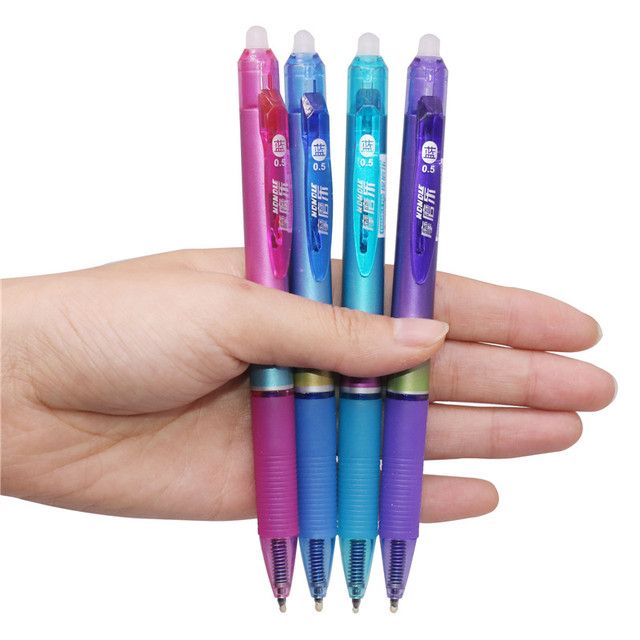 24 Pcs 0.5mm Ballpoint Pen Blue Refill Ink Erasabl