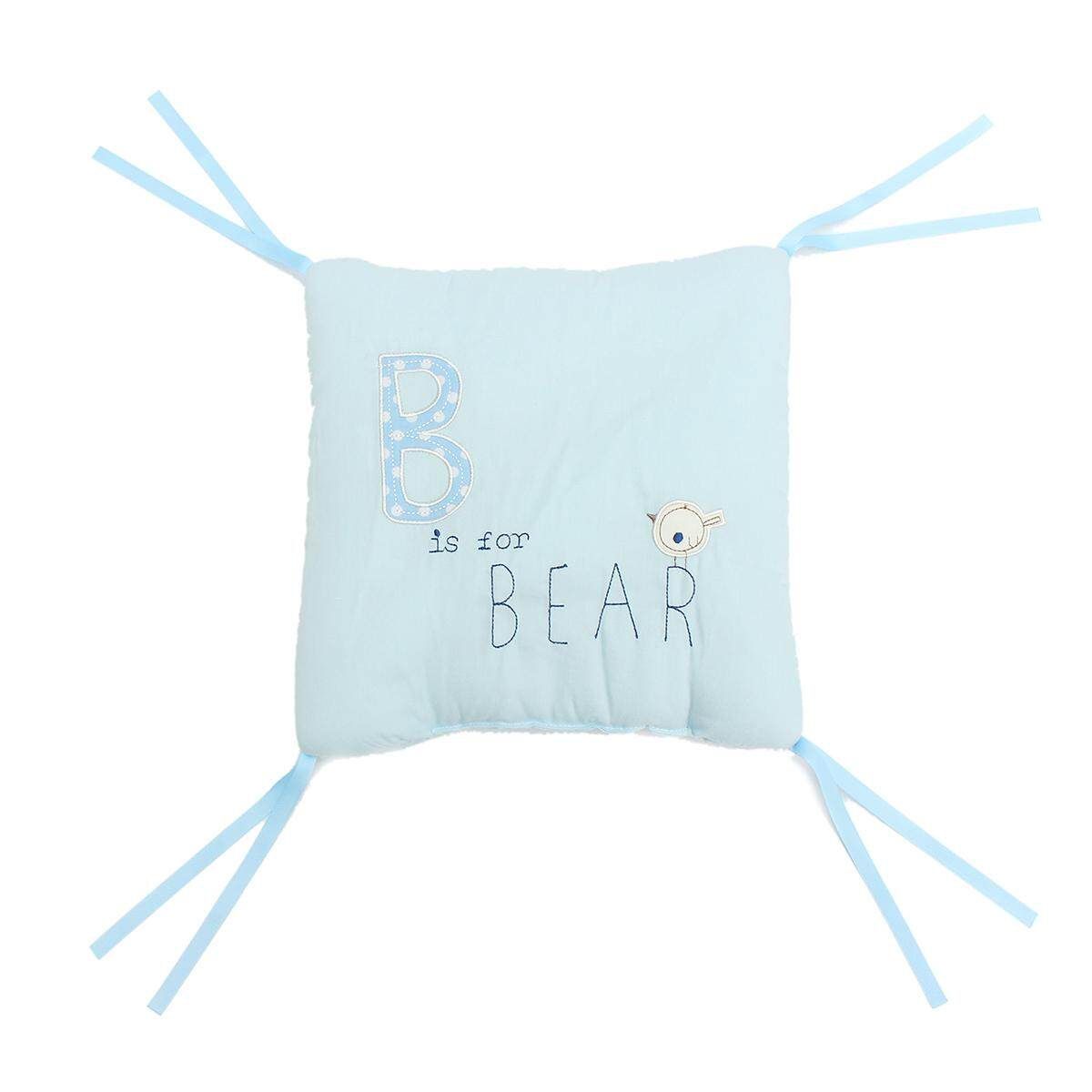 6PCS Popular Crib Bumper Protective Baby Nursery Bedding Comfy Infant Cot Pad#Blue Blue Blue