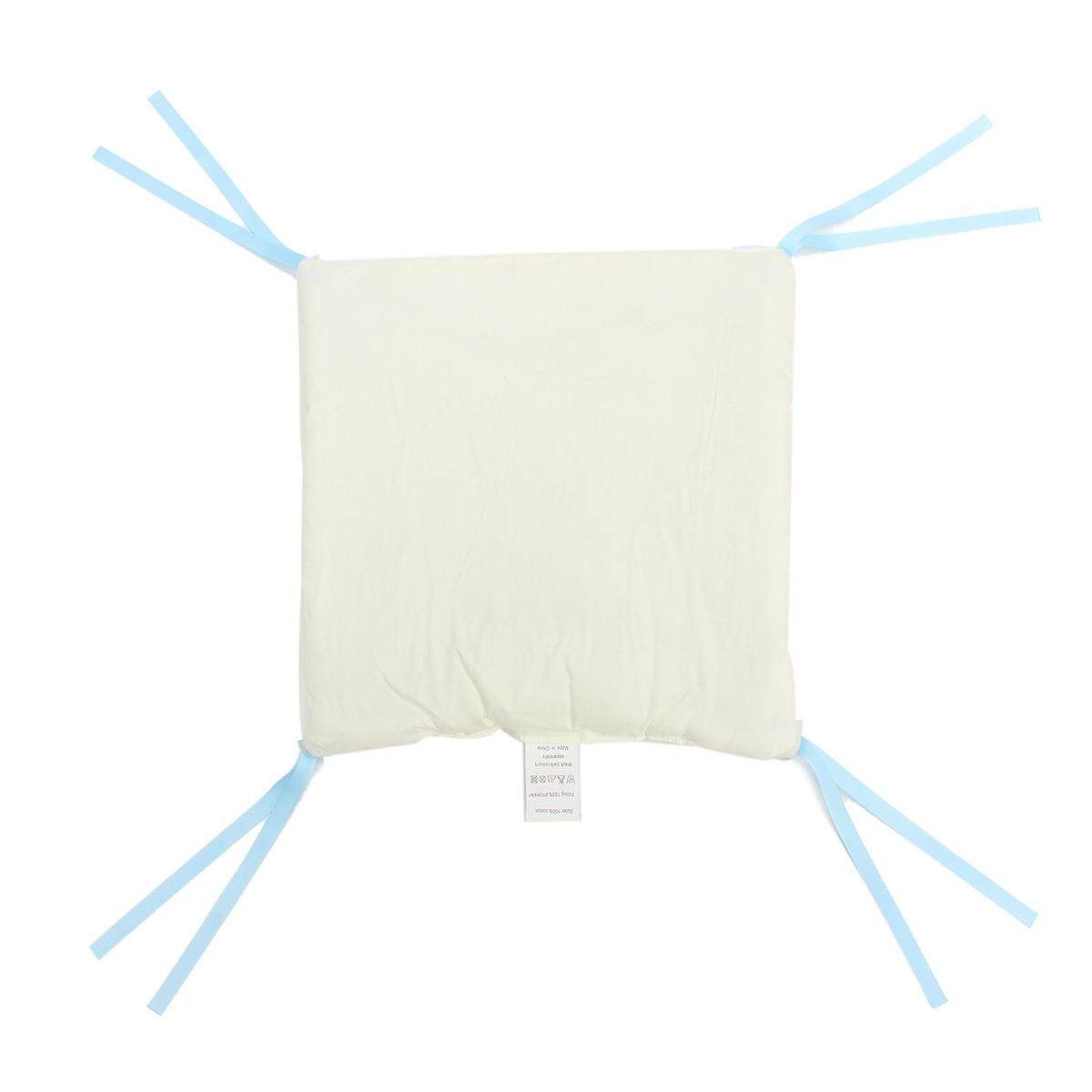 6PCS Popular Crib Bumper Protective Baby Nursery Bedding Comfy Infant Cot Pad#Blue Blue Blue