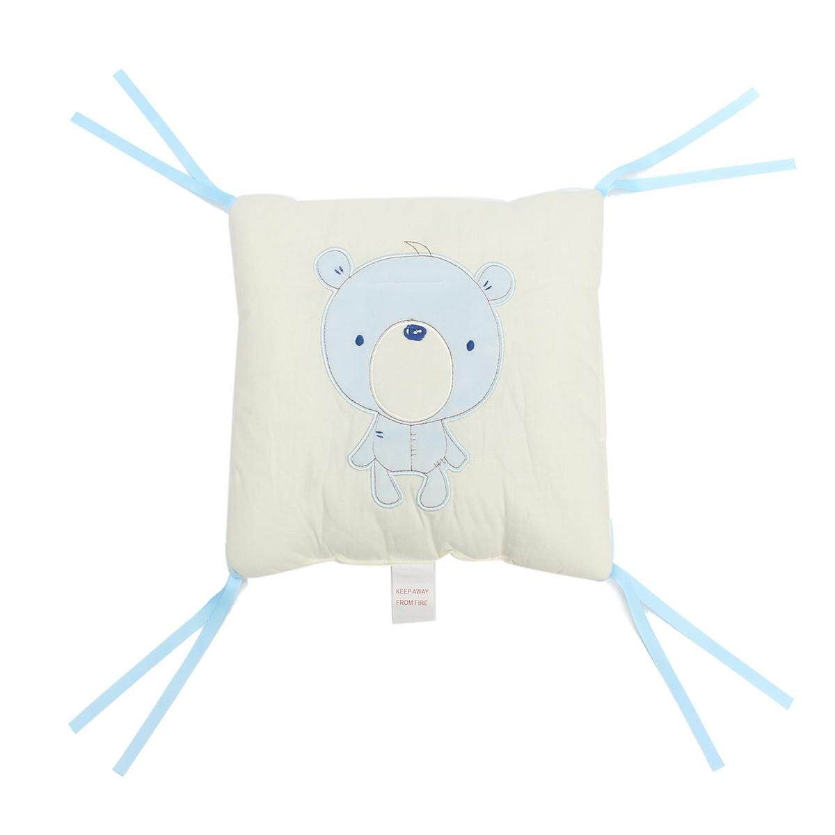 6PCS Popular Crib Bumper Protective Baby Nursery Bedding Comfy Infant Cot Pad#Blue Blue Blue