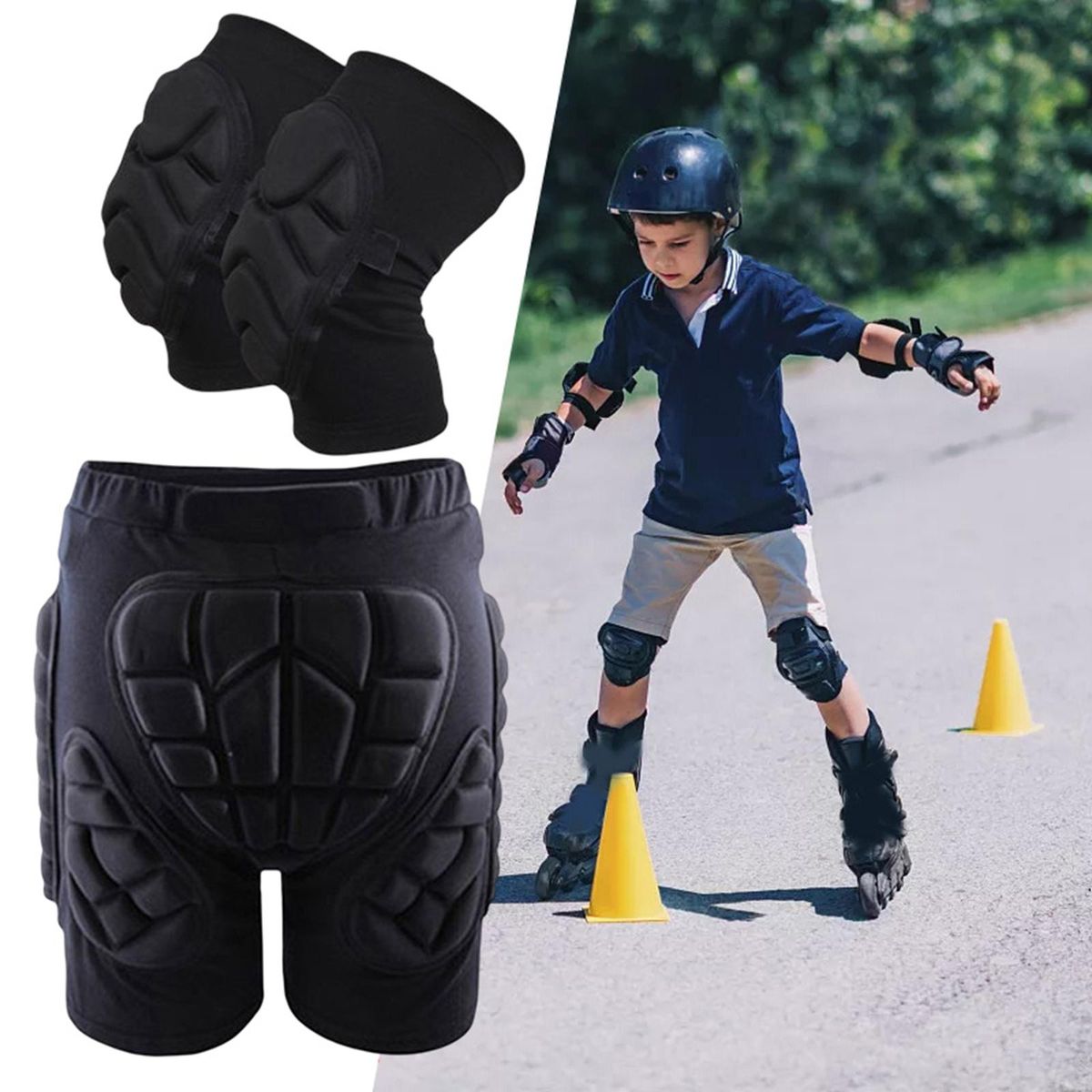 Hip Pad Ightweight Padded Shorts Protection Pad For Outdoor Sports L