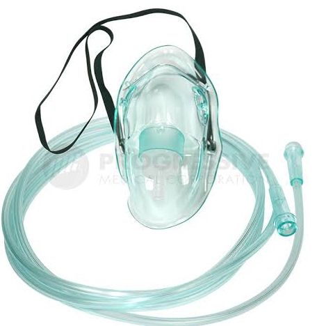 Oxygen Mask And Tube With Adjustable Elastic Rope