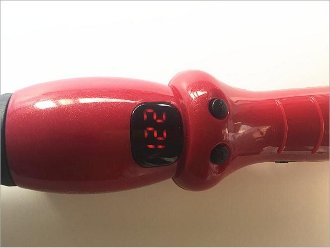 EURO Plug Digital LCD Thermostat Ceramic Hair Straightener / Electric Hair Stick / Pull Plate Perm Rods / Auto Artifact / Artifact Applicable Plywood Hair Hair: Wet And Dry Gules