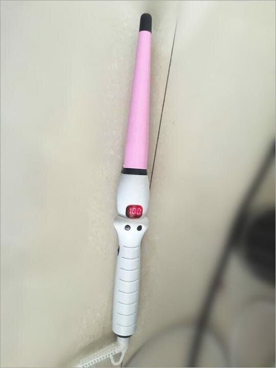 EURO Plug Digital LCD Thermostat Ceramic Hair Straightener / Electric Hair Stick / Pull Plate Perm Rods / Auto Artifact / Artifact Applicable Plywood Hair Hair: Wet And Dry Gules