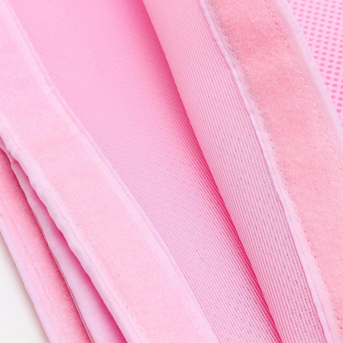 130x70cm Pink Breathable Infant Baby Bed Mesh Bumper Crib Liner Protection Pad