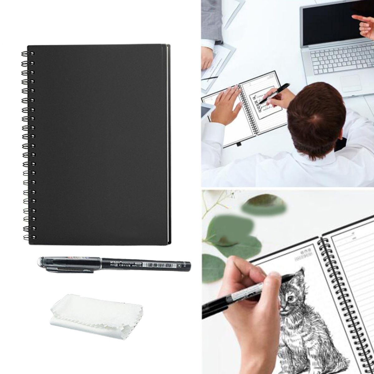 Executive Reusable Notebook Planner Notebook Notepad
