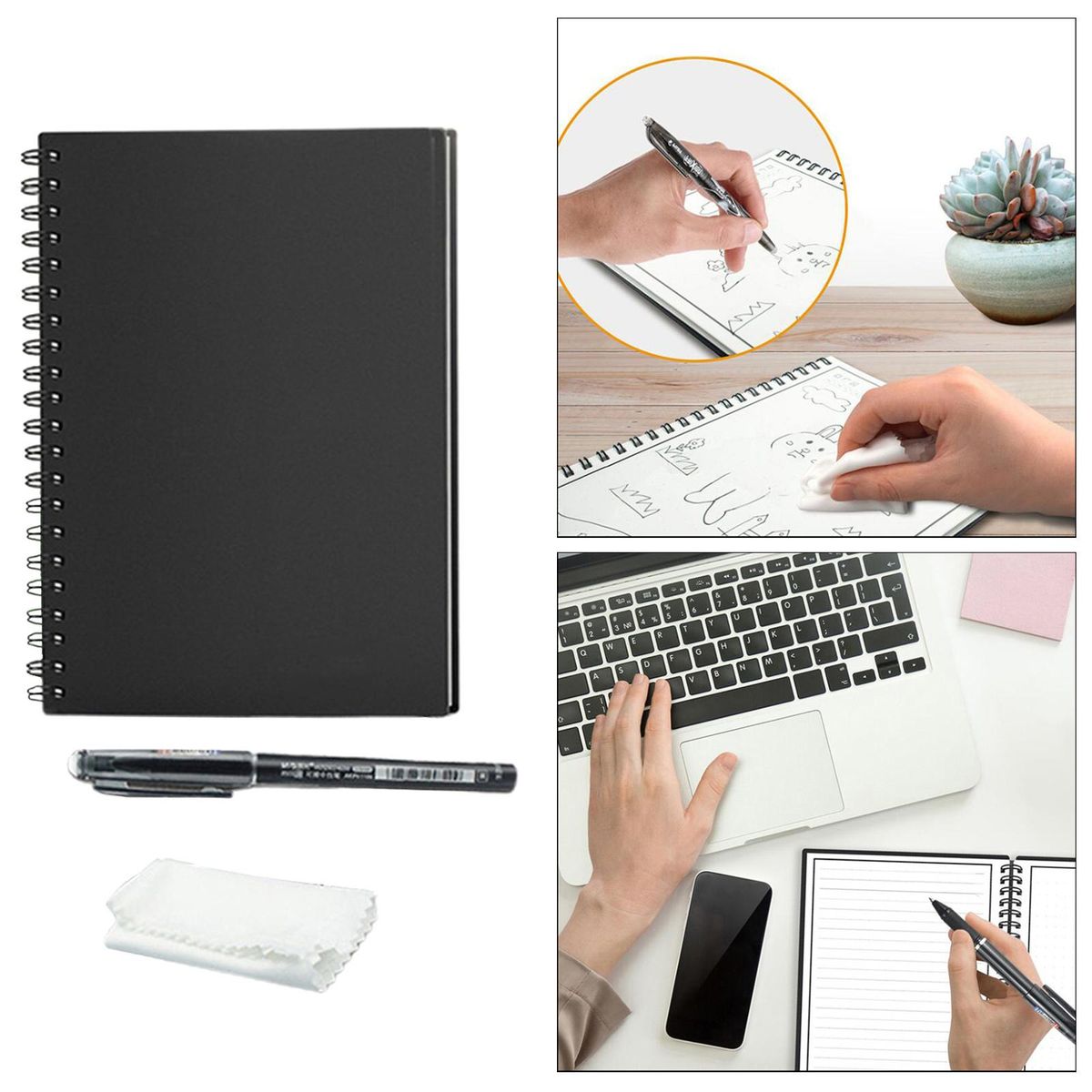 Executive Reusable Notebook Planner Notebook Notepad
