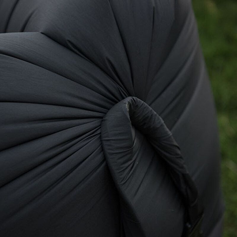 Beach Ultralight Sleeping Bag Lazy Bag Inflatable Lounger Inflatable Chair Sofa Bed Bag Couch For Camping Black