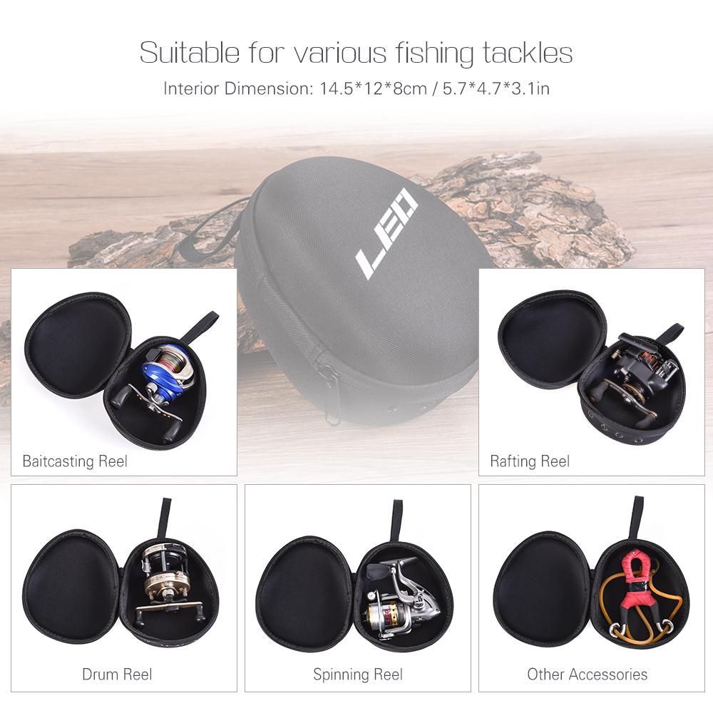 Fishing Reel Bag Protective Reel Case Cover for Baitcasting / Drum / Spinning / Raft Reel Fishing Accessories Storage Bag Pouch