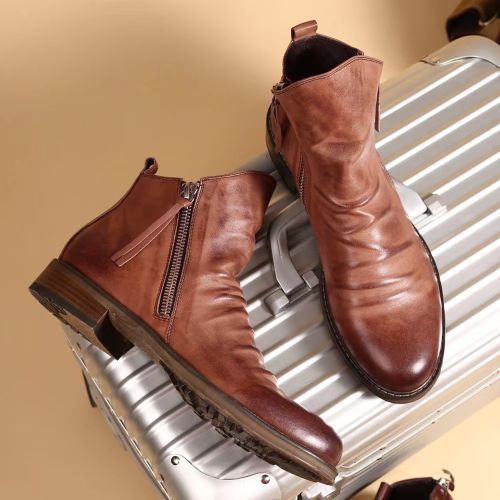 Radford Boots Chelsea Zip Brown