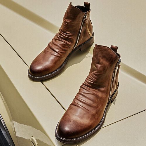 Radford Boots Chelsea Zip Brown