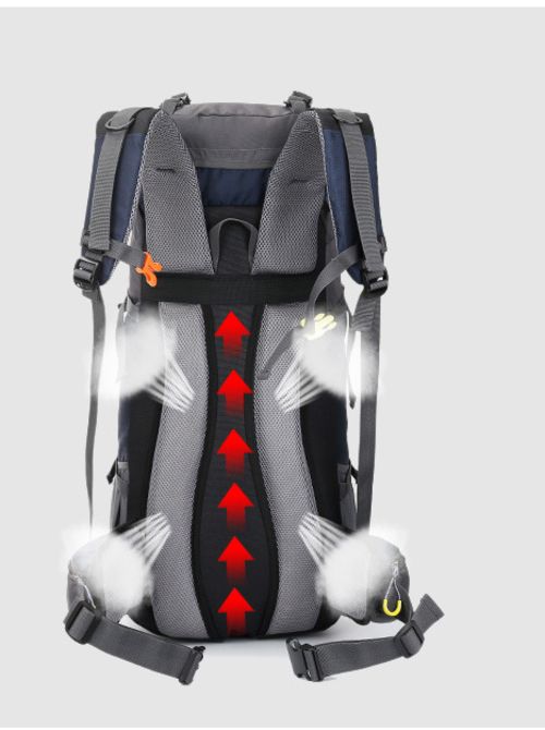 Men/Women 60L Hiking Backpack Water Resistant Outdoor Sport  Bags Trekking Mountaineering Travel Backpack With Shoe Compartment