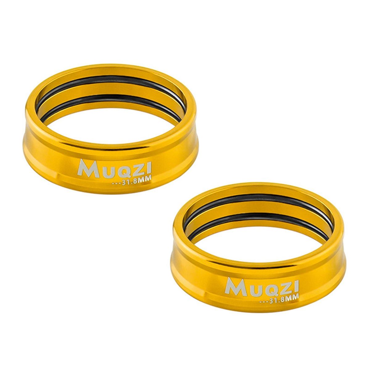 1 Pair Bicycle Grips Rings Bike Handlebar Fixing Rings Golden