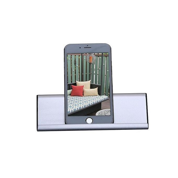 Support 2 Speakers Portable Wireless Bluetooth Stereo Speaker(Silver)