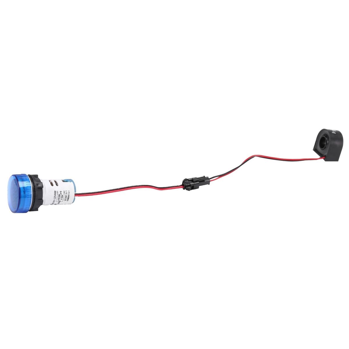 Mini Digital Voltmeter Ammeter 22mm Round AC 50-500V 0-100A