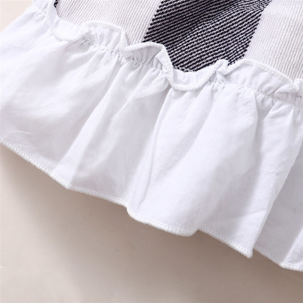 0-2 Years Infant Baby Girl Dress/Ruffle Peter Pan Collar Plaid Dress