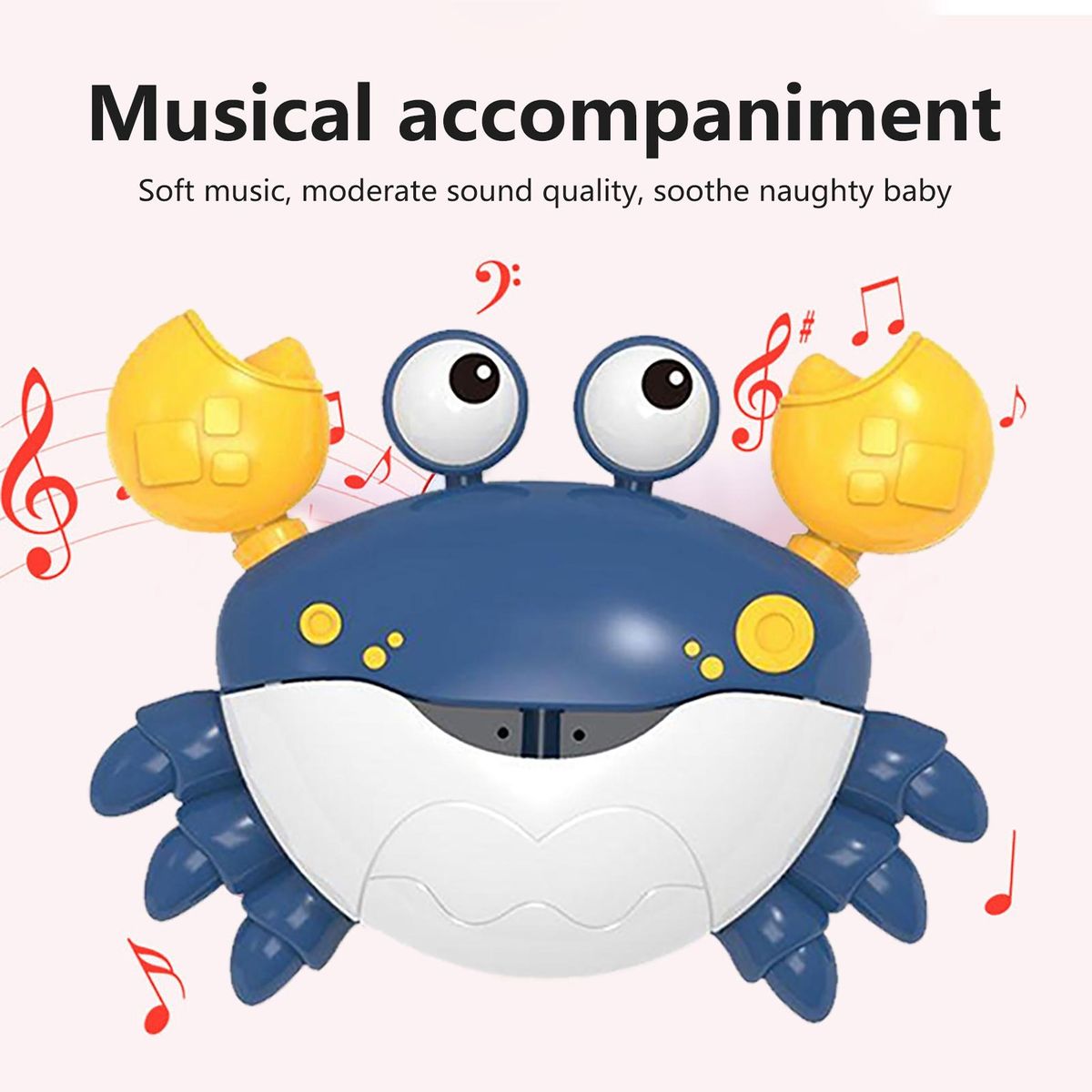 Baby Bath Toy with Music Bubbles Musical Electric Bubble for Boys Blue