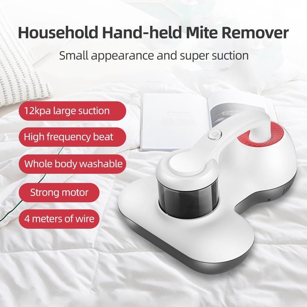 Mite Removal Device Home Handheld Small UV 300W High Power 11kpa Super Suction Wired Vacuum Cleaner Effectively Cleans Beds Pillows Cloth Sofas Carpets