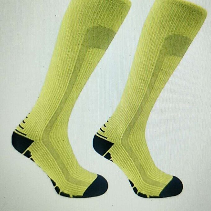 Ompression So Ks Sports Running Women Marathons Over Knee Sto Kings-yellow-L/XL