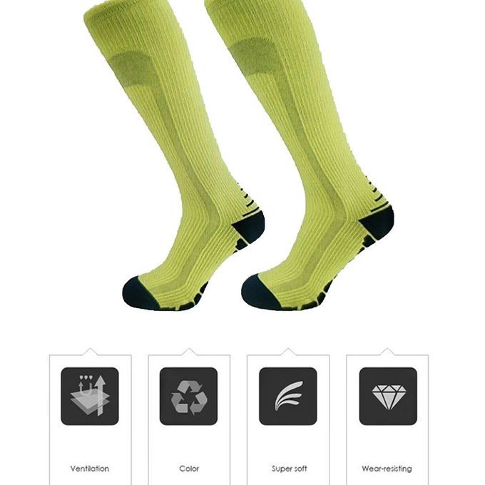 Ompression So Ks Sports Running Women Marathons Over Knee Sto Kings-yellow-L/XL