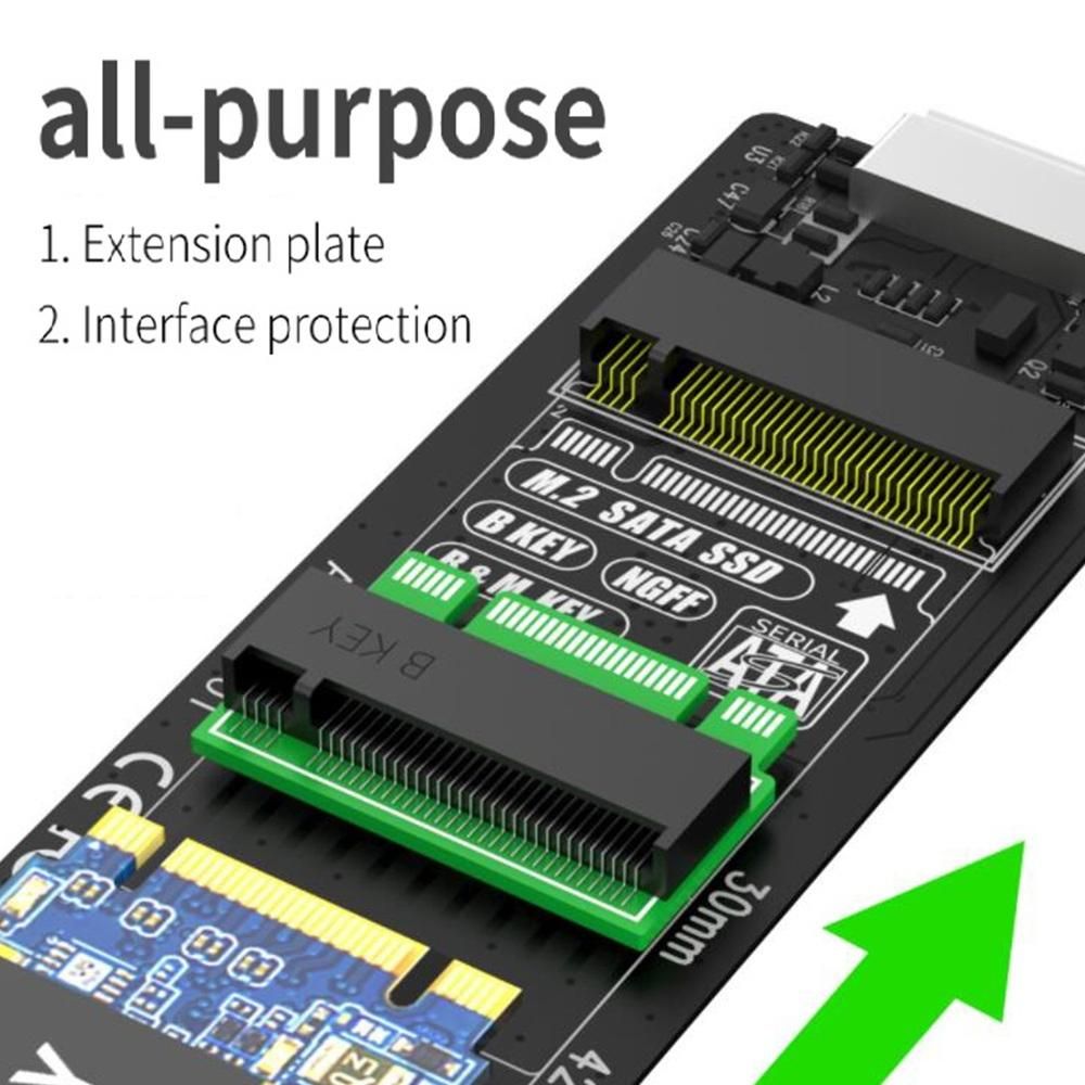 M.2 SSD Test Extension Protection Hard Drive Adapter Card