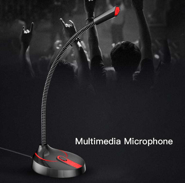3.5mm Jack Plug Wired Microphones For PC Computer Notebook Loud Speaker