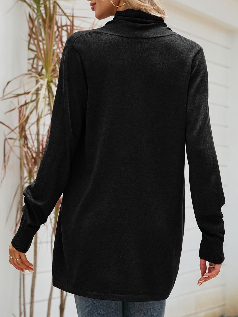 Women Cardigan Open Front Drape Long Sleeve Loose Casual Coats