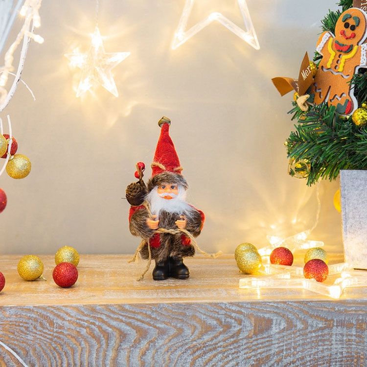 Doll 2 PCS Family Holiday Santa Doll Ornament Toy