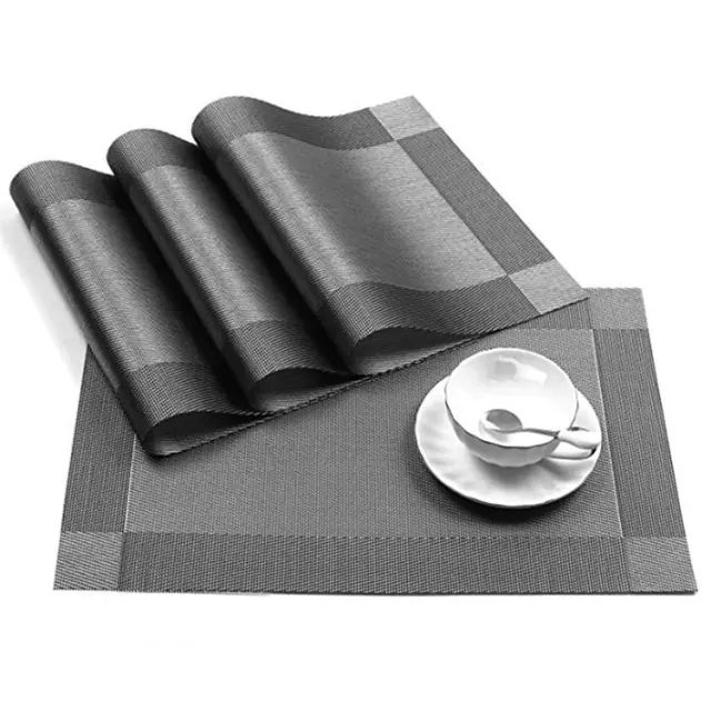 4x Dinning Table Kitchen Table Mat Silver
