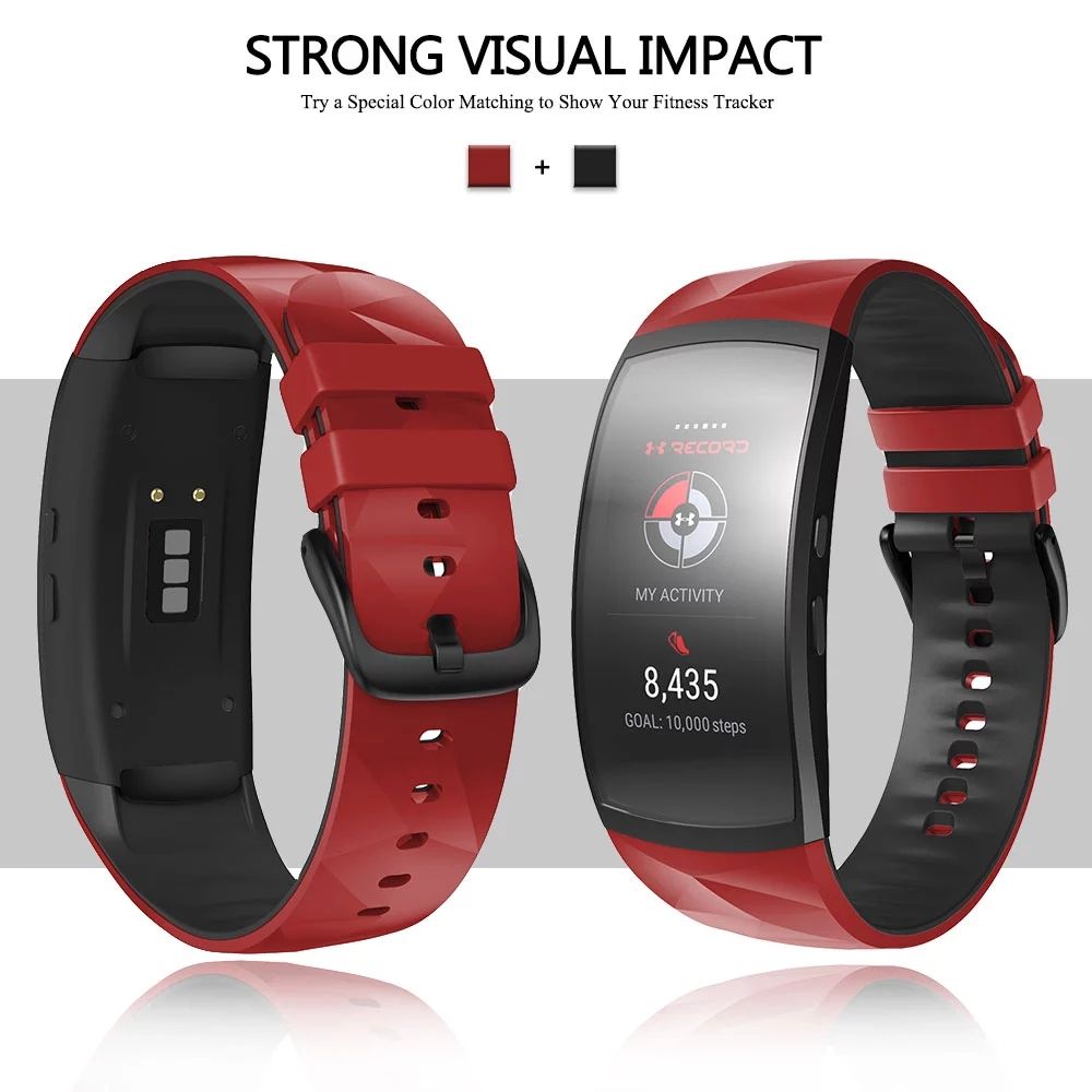 Silicone Watch Band For Samsung Gear Fit 2 Pro Fit