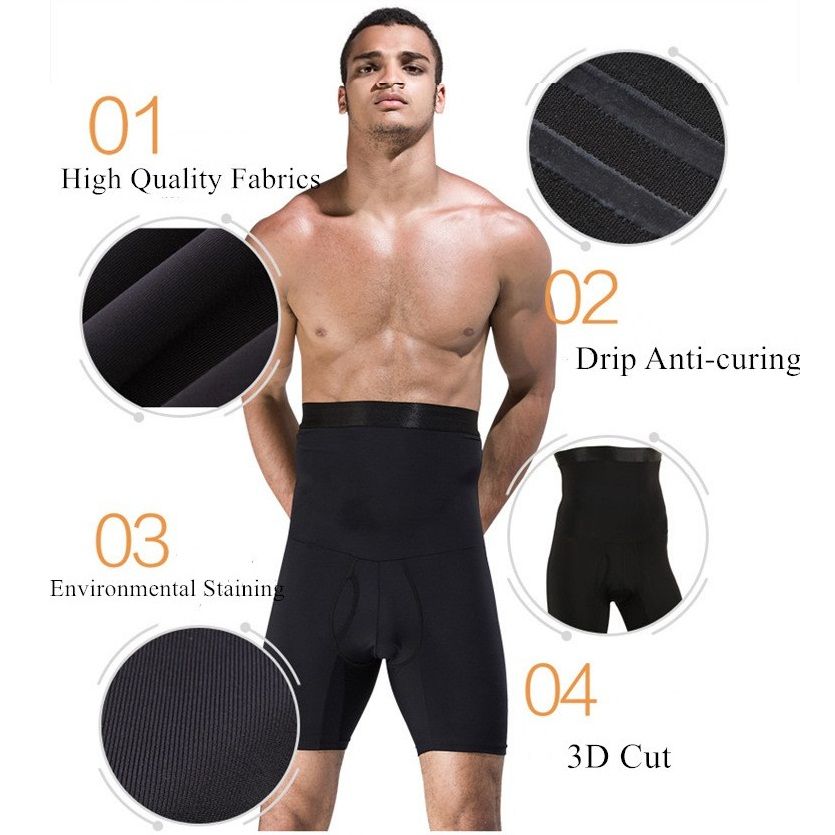 Men's Slimming Body Shaper Fitness High Waist Stre