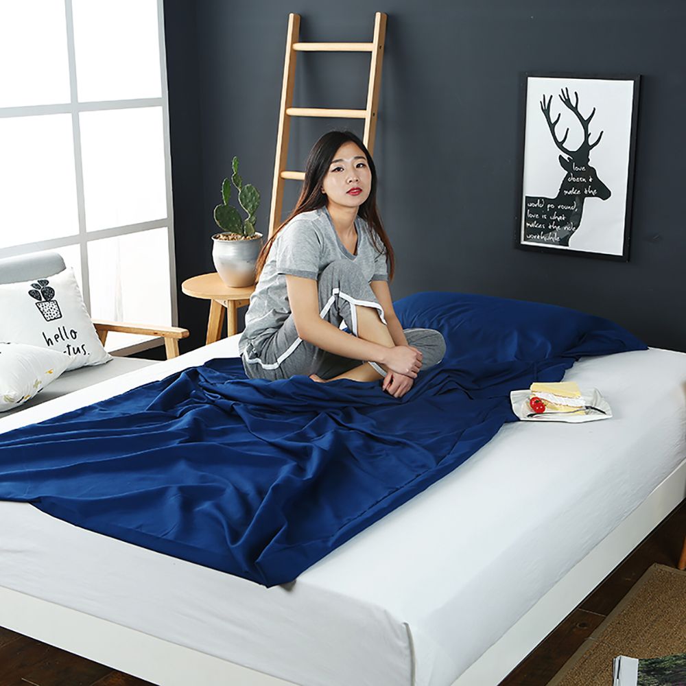 160*210cm Cotton Envelope Sleeping Bag Adult Camping Mini