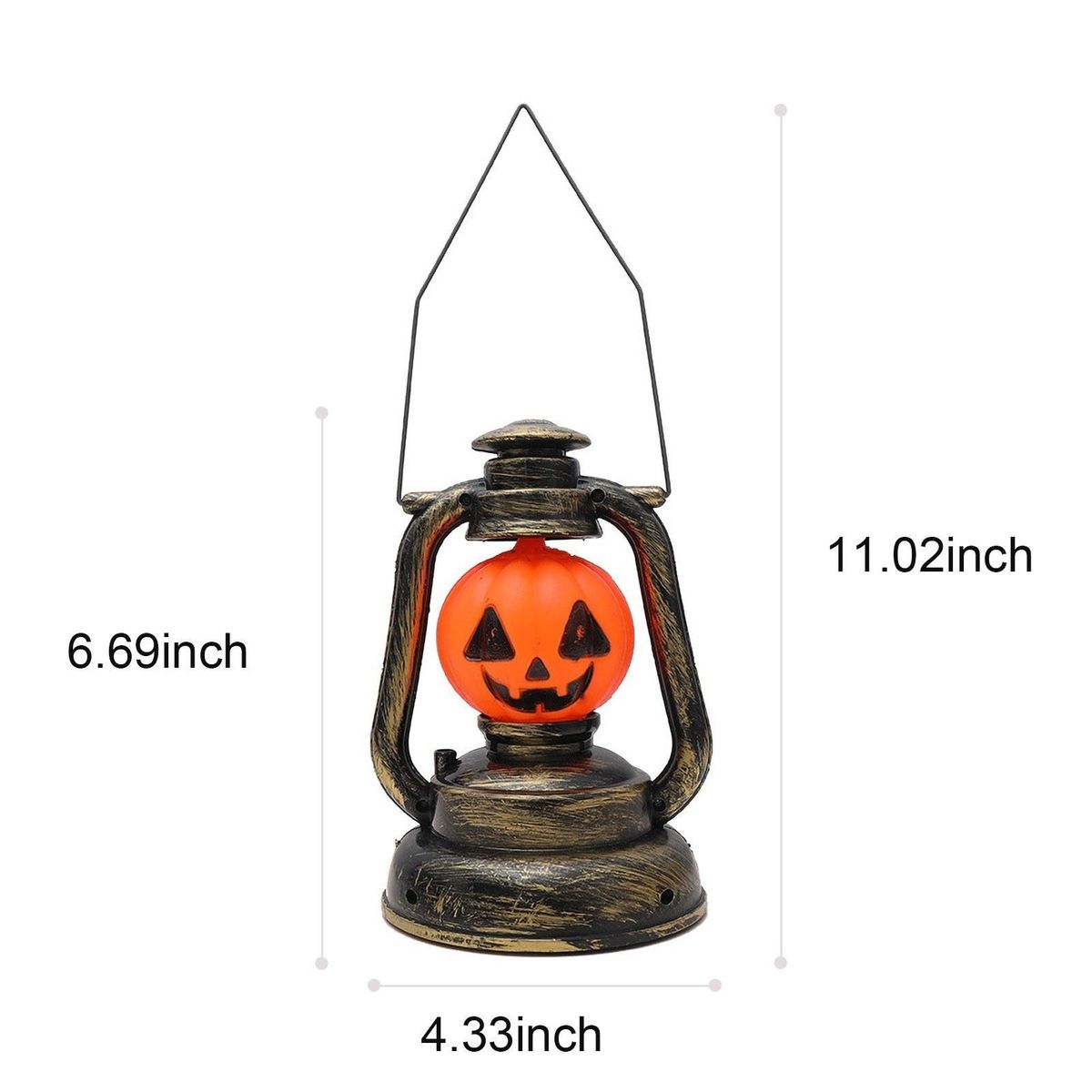 Halloween LED Lantern Witch Skull Pumpkin Shape Decorative Hanging Lantern Gift for Indoor Outdoor Halloween Party Festivals Decor