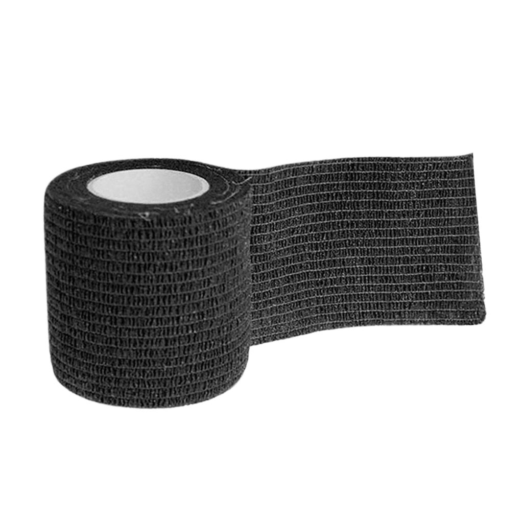 2 Black Selfadhesive Elastic Bandage 45m Tattoo Grip Tube Cover