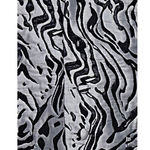 Men's Patterned Single Breasted Waistcoat - Silver & Black