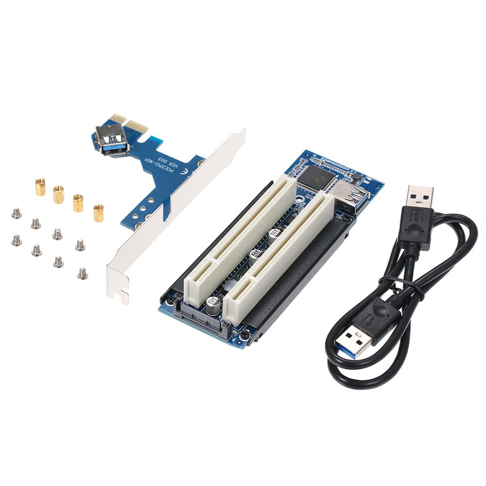 PCI-E To PCI Adapter Card PCI-E To Dual PCI Slot Expansion