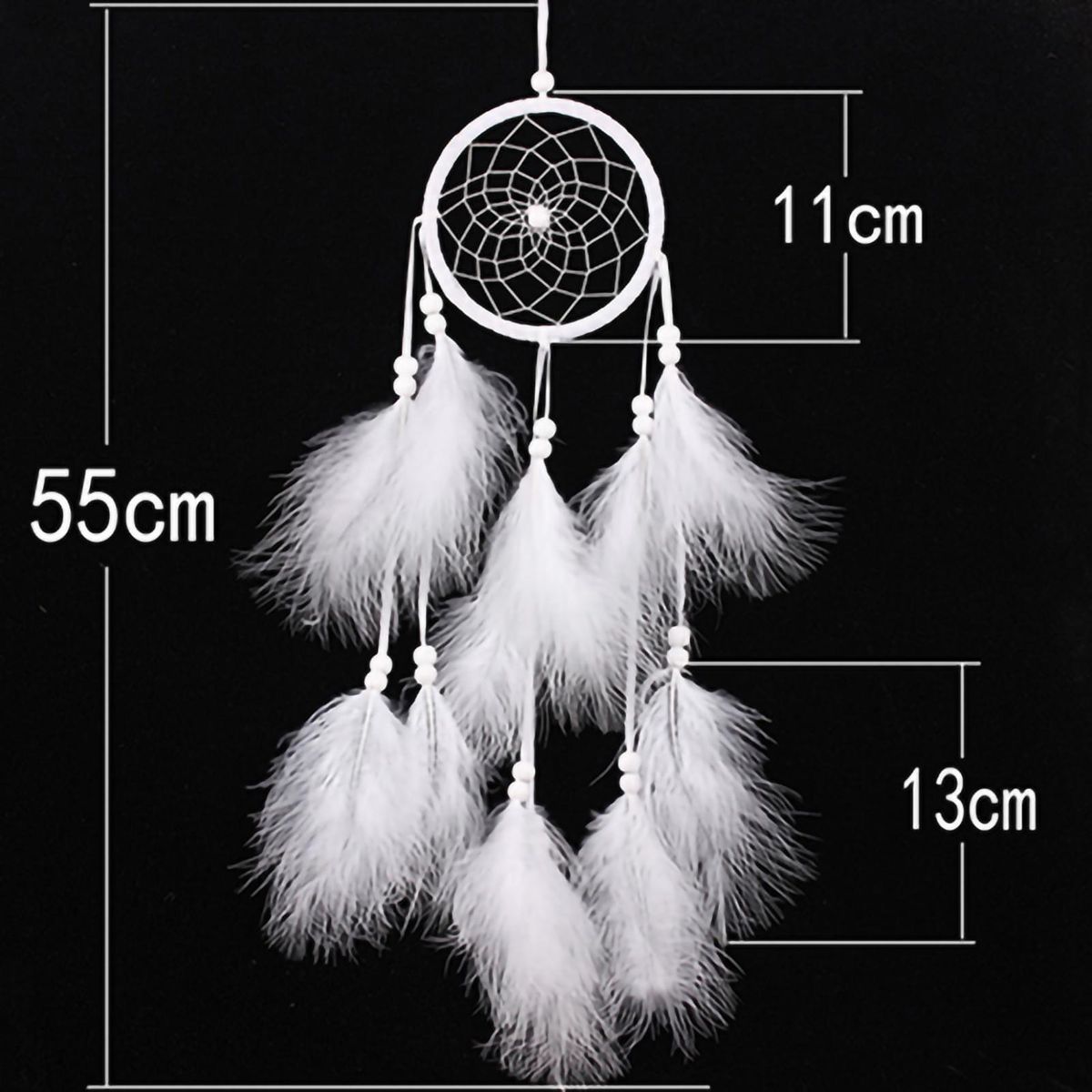Dream Catcher Feather Decor Pendant Hanging Gift Exquisite Home Decor Ornament for Bedroom-Multicolor