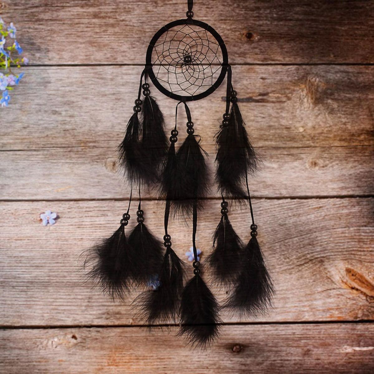 Dream Catcher Feather Decor Pendant Hanging Gift Exquisite Home Decor Ornament for Bedroom-Multicolor