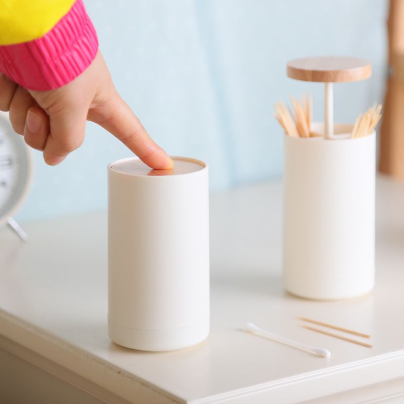 2pcs New Bamboo Toothpick Box