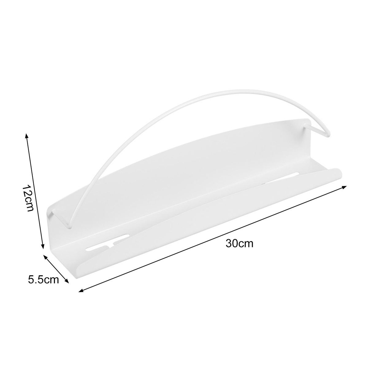 Newspaper Storage Rack Maximize Space with Magnetic Storage Shelf White