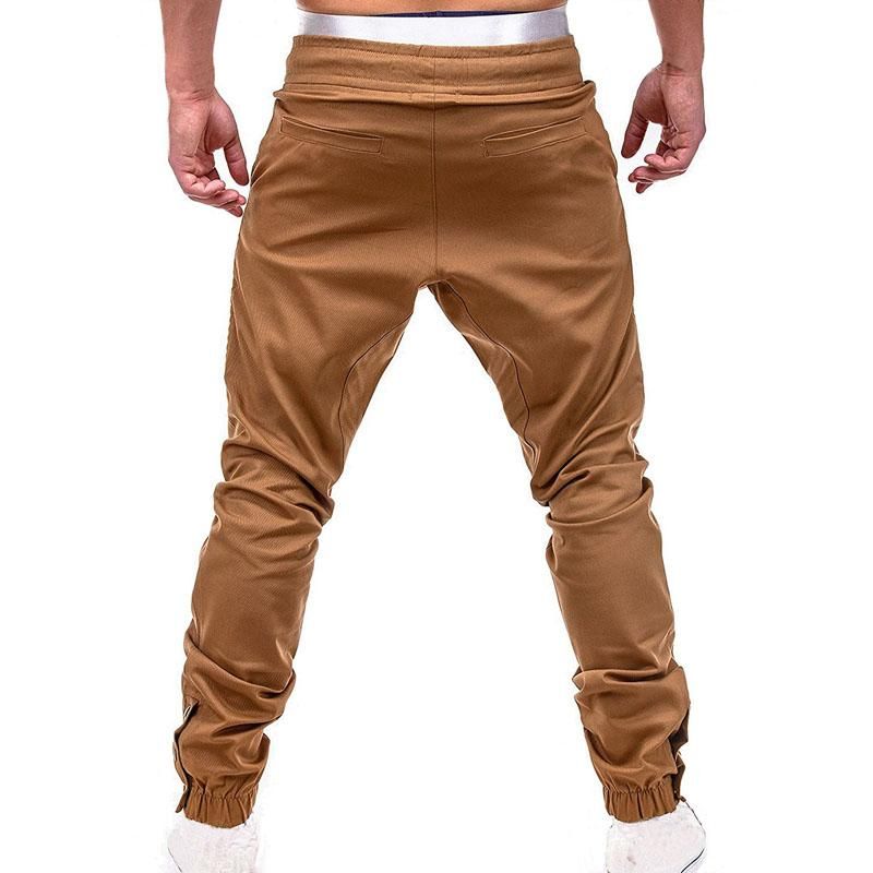 Informal tracksuit pants for men Sportswear with multiple solid pockets Slim Hip-Hop Pencil Pants Harem