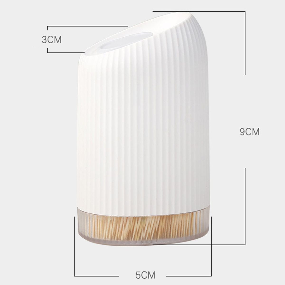 1 Set Toothpick Holder Single Hole Toothpick Dispenser White
