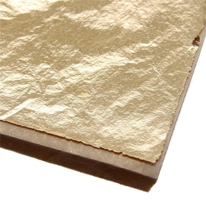 3pcs 1000 Gold Foil Gold Leaf Sheet Copper Leaf Sheet Transfer Leaf Sheet 16x16cm