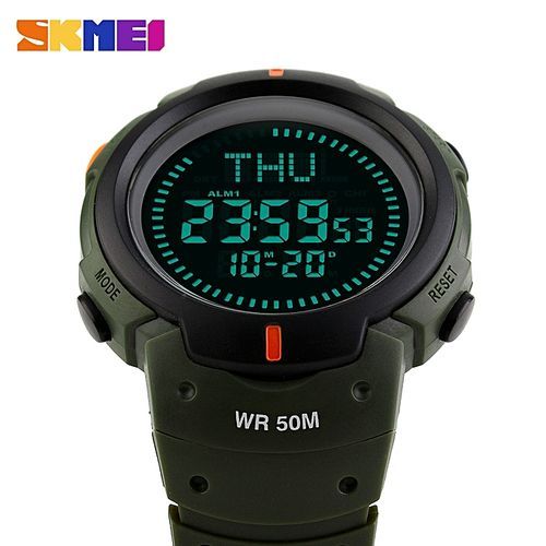 SKMEI 1231 SKMEI 1231 Outdoor Man Sports Compass Watches Hiking Digital LED Electronic Watch - Black